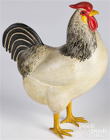 White rooster