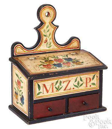 Painted salt box