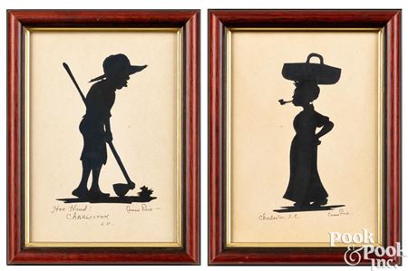 Pair of silhouettes