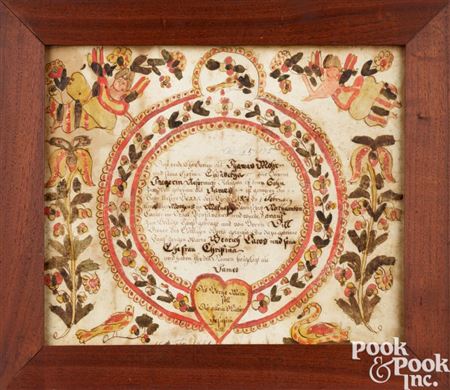 Fraktur birth certificate