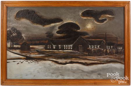 Moonlit Winter Landscape
