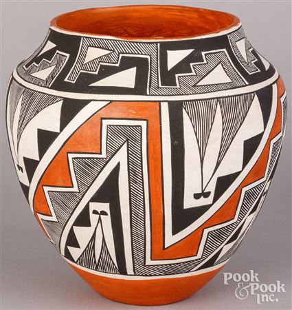 Acoma Indian pottery olla