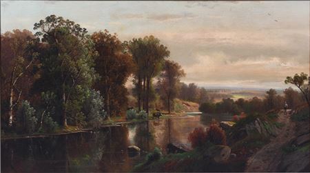 LANDSCAPE WITH RIVER, 1878