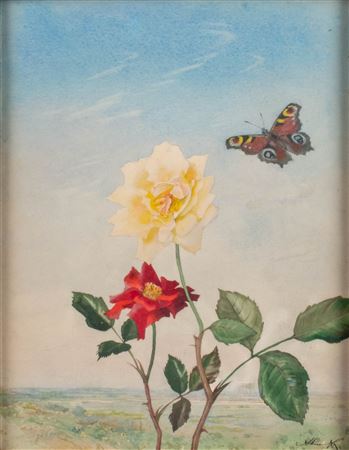 ROSES AND LANDSCAPE