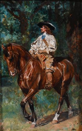 MOUNTED CAVALIER EN COSTUME
