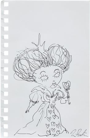 Sample artwork by Tim Burton (Born 1958), known for illustrations - View similar artists and auction records