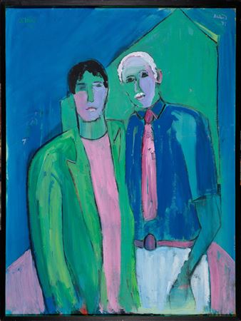 Self-Portrait with Bob, 1991
