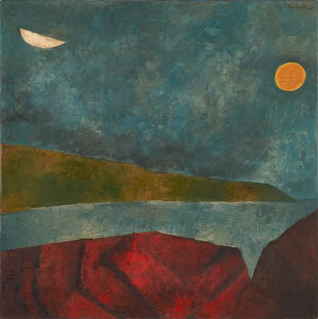 Metascape I by Akbar Padamsee - Auction record, sale price, and art valuation. Compare with similar artists and explore comparable artworks.