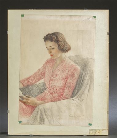 Woman in a Pink Dress