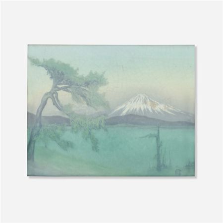 Mount Fuji (Vellum plaque) by Sallie (Sara) Elizabeth Coyne - Auction record, sale price, and art valuation. Compare with similar artists and explore comparable artworks.