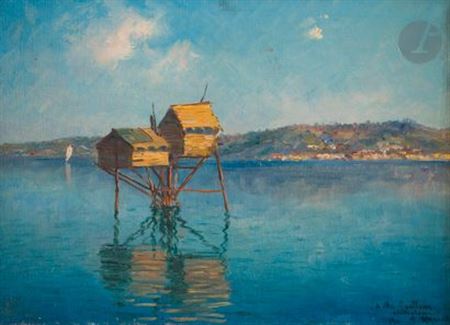 Fishermen's huts on the Bosphorus, 1911