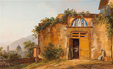 Florence. A mother asking for charity from the monks of San Miniato, 1839 by Louise Josephine Sarazin De Belmont - Auction record, sale price, and art valuation. Compare with similar artists and explore comparable artworks.