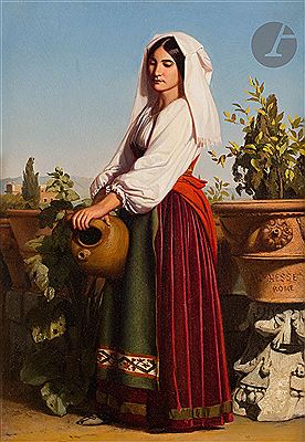 Italian woman with a jug