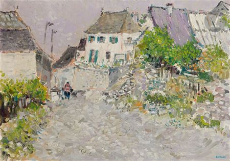 The Thatched Houses by Robert Coutelas - Auction record, sale price, and art valuation. Compare with similar artists and explore comparable artworks.