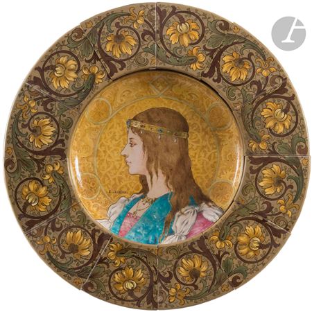 Jeune femme dans le goût Haute-Époque, 1884, one of a kind