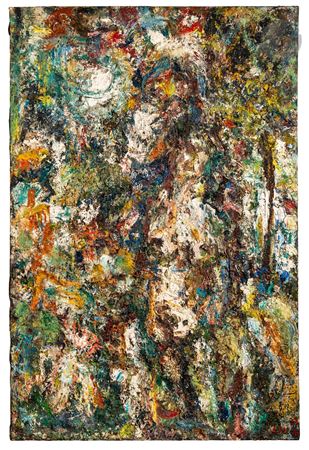 Sample artwork by Eugène Leroy (1910 - 2000), known for non objective, expressive paintings, nudes, heads, and still life - View similar artists and auction records