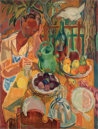 The Yellow Table in the Garden