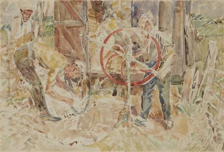 Sheep shearing, 1937