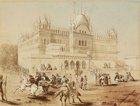 Sample artwork by James Lawson Stewart (1841 - 1929), known for landscape and city architectural structure painting - View similar artists and auction records