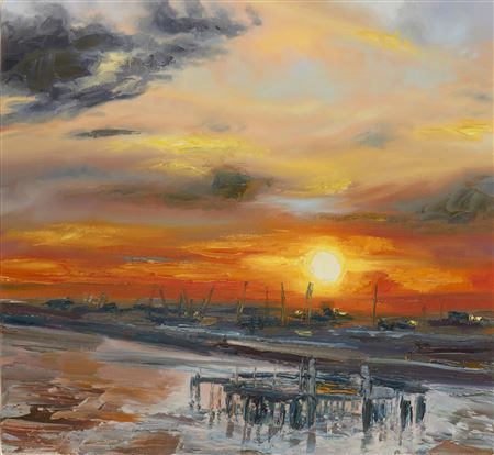 Low Sun over Harbour, Kingston upon Hull