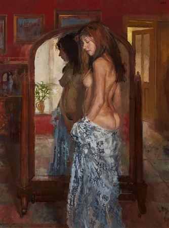 Sample artwork by Peter Kuhfeld (Born 1952), known for painting - View similar artists and auction records