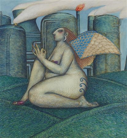 Sample artwork by June Carey (Born 1942), known for painting - View similar artists and auction records