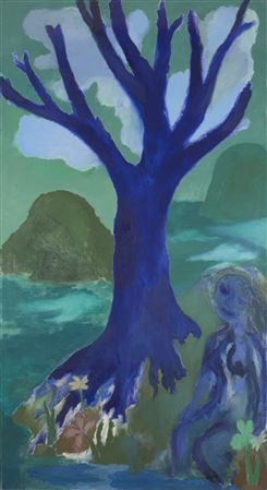 The Blue Tree, 1989-91; by Ken Kiff - Auction record, sale price, and art valuation. Compare with similar artists and explore comparable artworks.