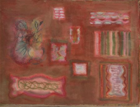 Dark Red Still Life, 1972 by Cynthia Fraser - Auction record, sale price, and art valuation. Compare with similar artists and explore comparable artworks.