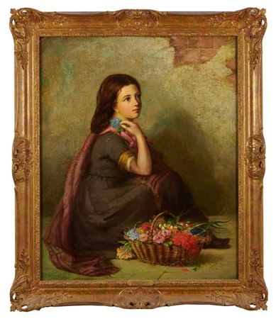 The Little Flower Girl by Henry Benjamin Roberts - Auction record, sale price, and art valuation. Compare with similar artists and explore comparable artworks.