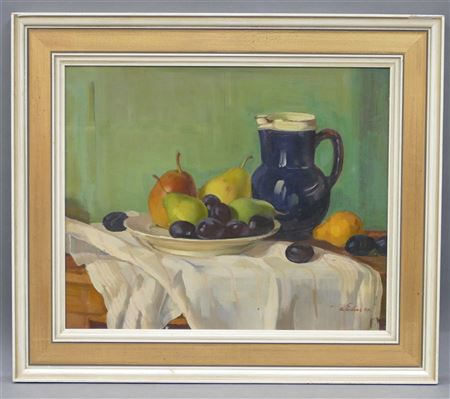 Still Life with Fruit Plate and Jug