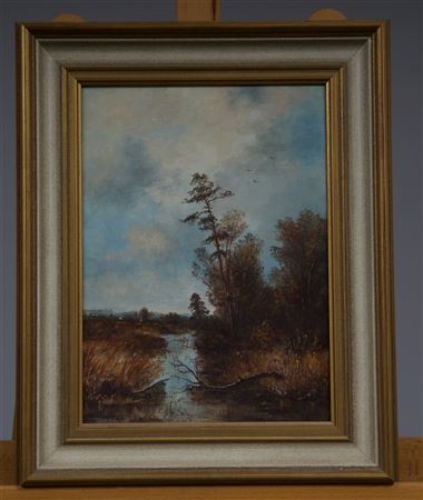 Autumn in Dachauer Moos by Josef Fellner - Auction record, sale price, and art valuation. Compare with similar artists and explore comparable artworks.
