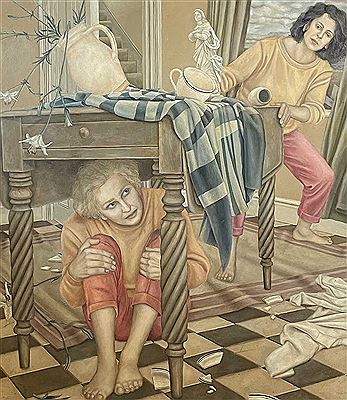 Sample artwork by Sally Moore (Born 1962), known for painting - View similar artists and auction records