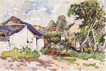 Farmstead and trees by Will Evans - Auction record, sale price, and art valuation. Compare with similar artists and explore comparable artworks.
