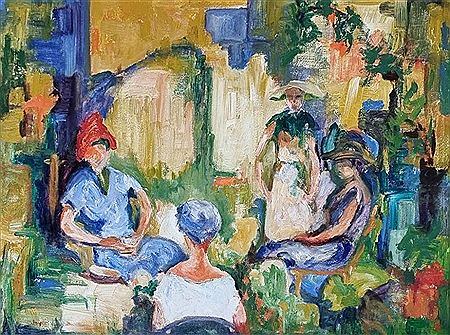 'Women in a Garden' by Ena Joyce - Auction record, sale price, and art valuation. Compare with similar artists and explore comparable artworks.