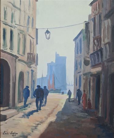 Alley on the port of La Rochelle, 1975 by Louis Suire - Auction record, sale price, and art valuation. Compare with similar artists and explore comparable artworks.