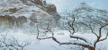 "Set of three: Winter Trail, Lovers and Untitled"
