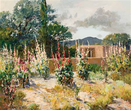 Taos Hollyhocks
