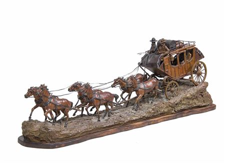 Overland Stagecoach by Earle Erik Heikka - Auction record, sale price, and art valuation. Compare with similar artists and explore comparable artworks.