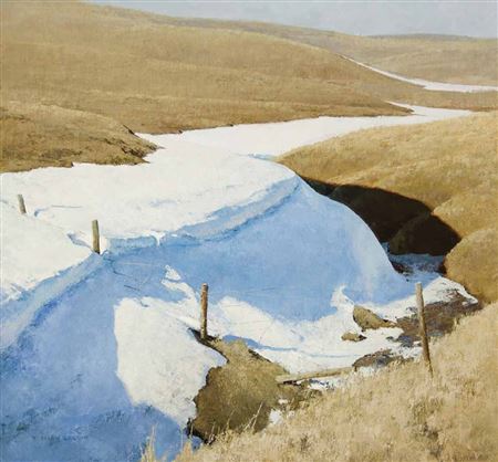 Sample artwork by T Allen Lawson (Born 1963), known for western landscape and genre painting - View similar artists and auction records