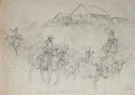 Pencil Study for Doan's Crossing