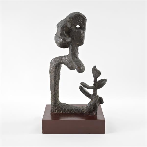 Sample artwork by Sankho Chaudhuri (1916 - 2006), known for sculpture - View similar artists and auction records