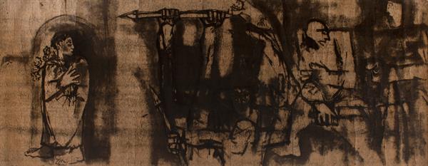 Sample artwork by Nikhil Biswas (1930 - 1966), known for painting - View similar artists and auction records