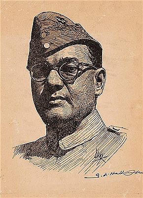 Portrait of Netaji Subhash Chandra Bose