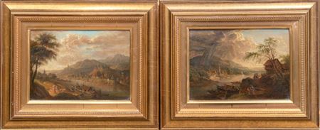 "Rheinlandschaft" (pair)