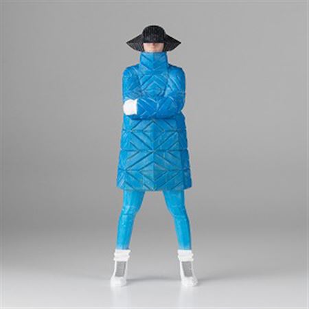 B-GIRL Down Jacket NAGAME BLUE