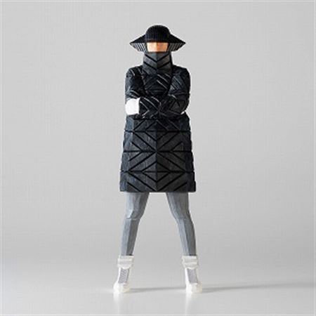 B-GIRL Down Jacket NAGAME BLACK