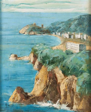 Coastal Scene by Joan Rovira - Auction record, sale price, and art valuation. Compare with similar artists and explore comparable artworks.
