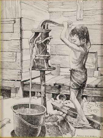 Boy at Well. 1976