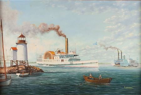 NANTUCKET RIVERBOAT SCENE