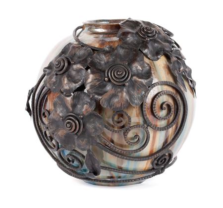 IRON-MOUNTED VASE